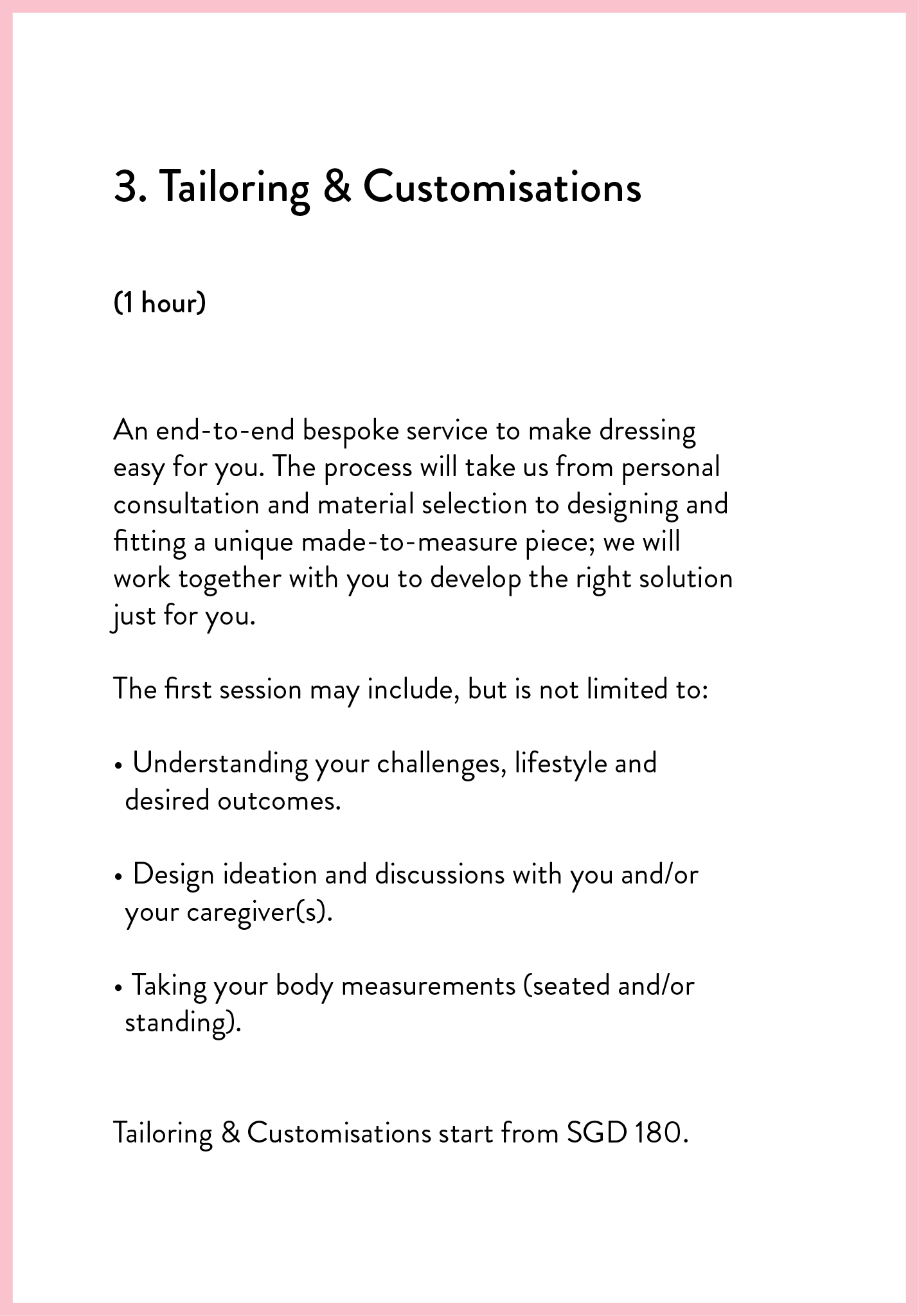 Bespoke & Alteration Services