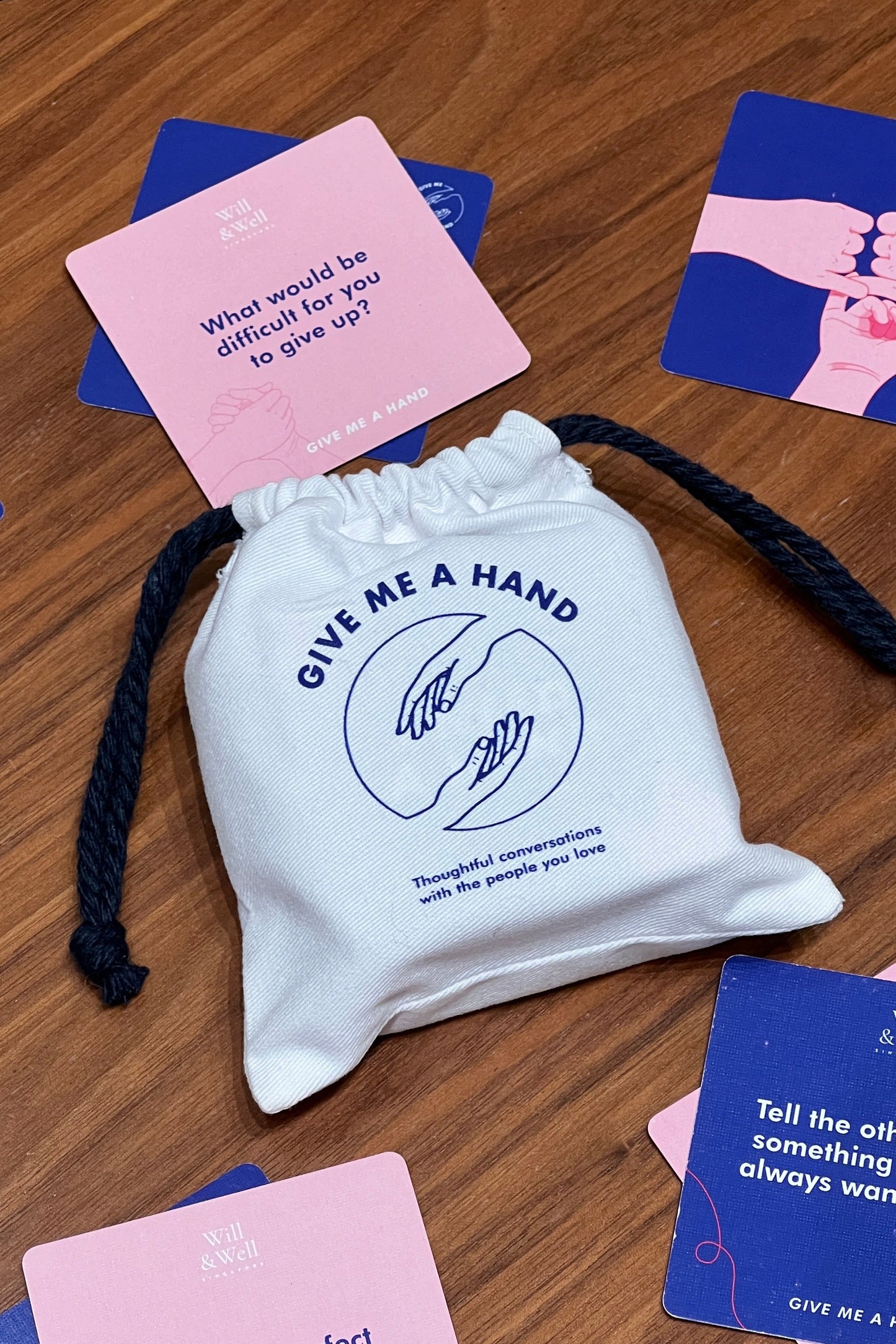 Give Me A Hand: Drawstring Pouch