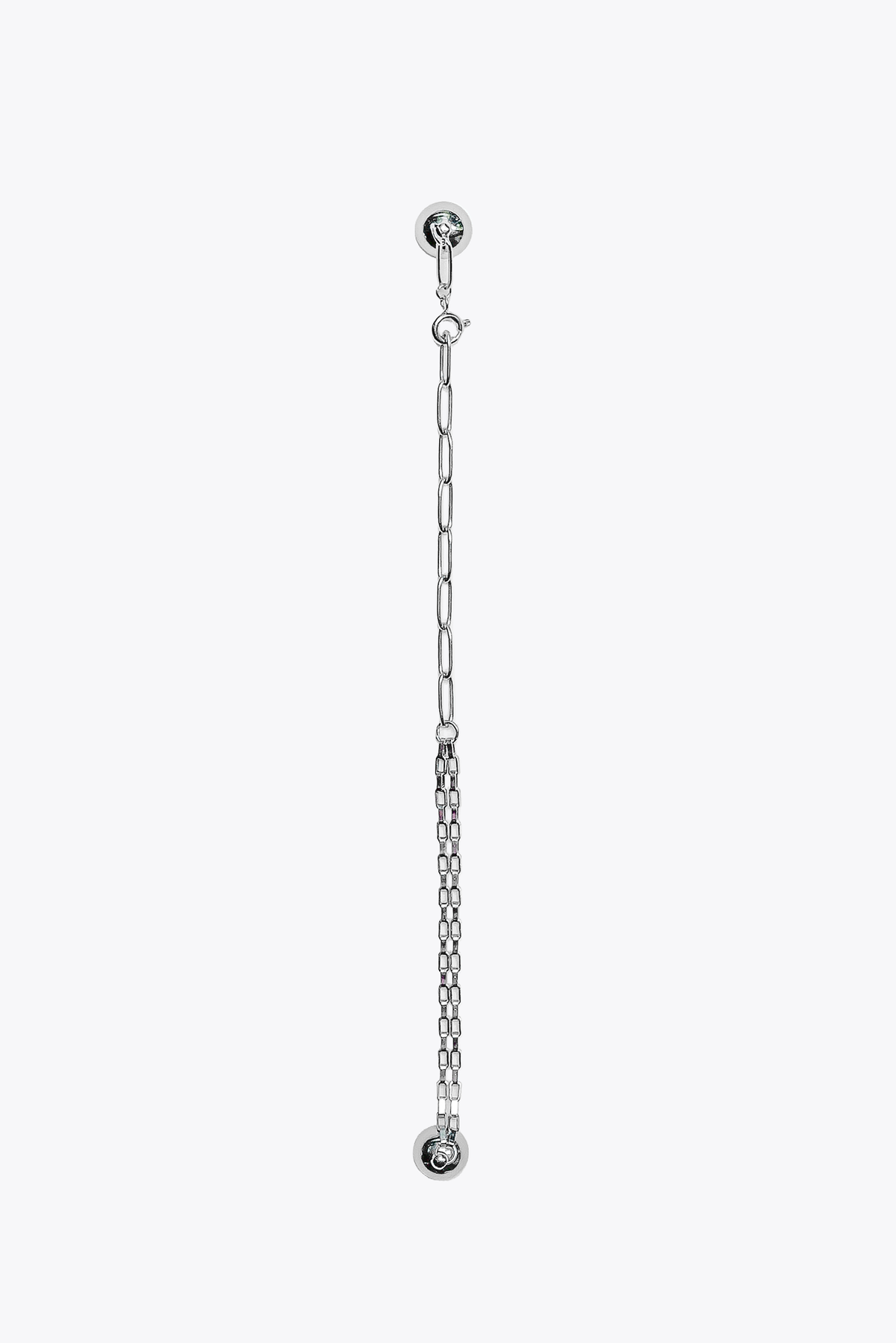 Paperclip & Box Chain: Bracelet (Twins Stems)