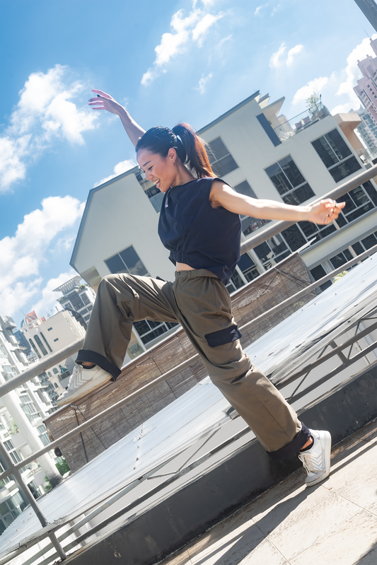 Colourblock Convertible Cargo Pants