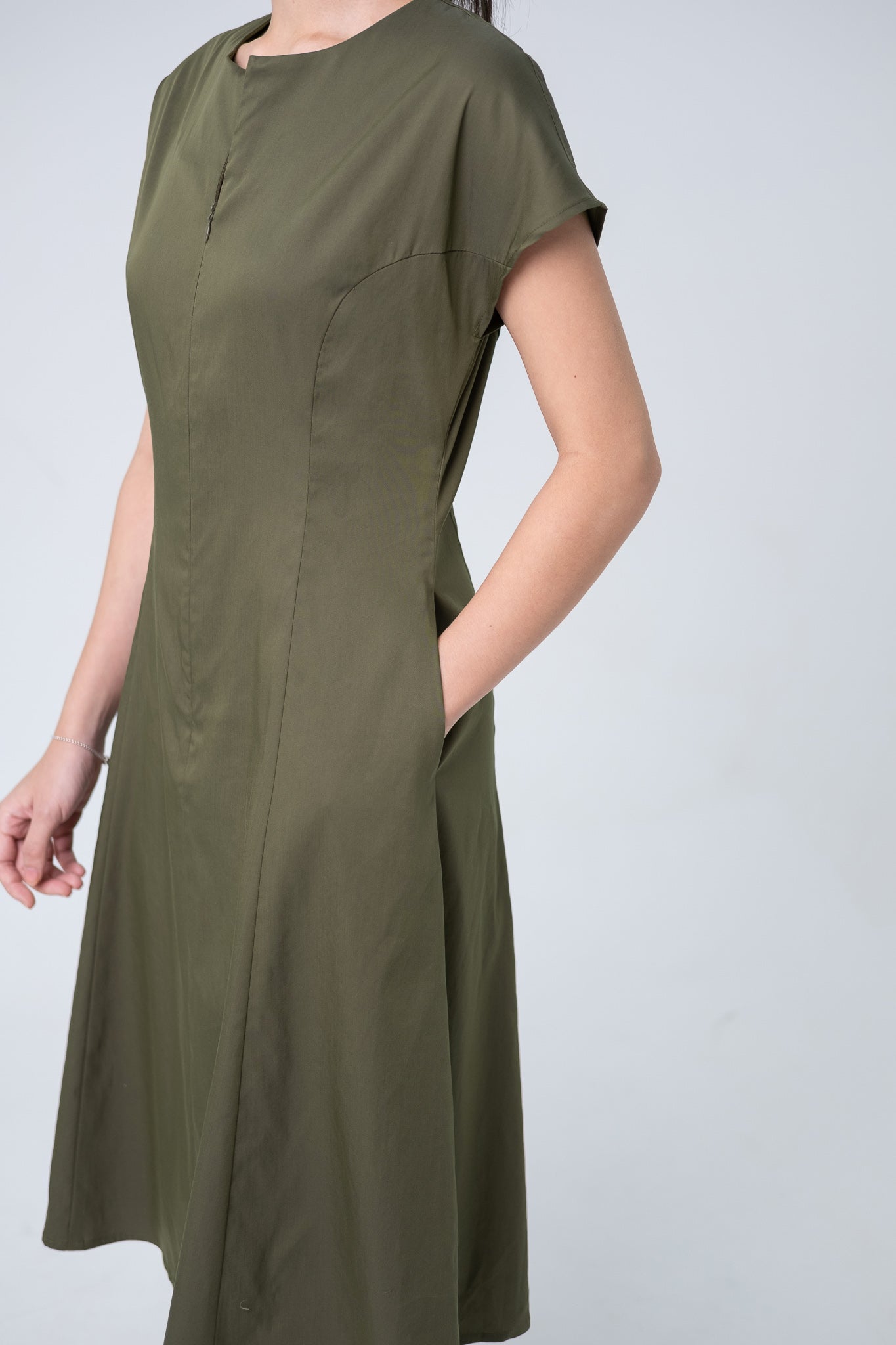 Midi Cap Sleeve Dress