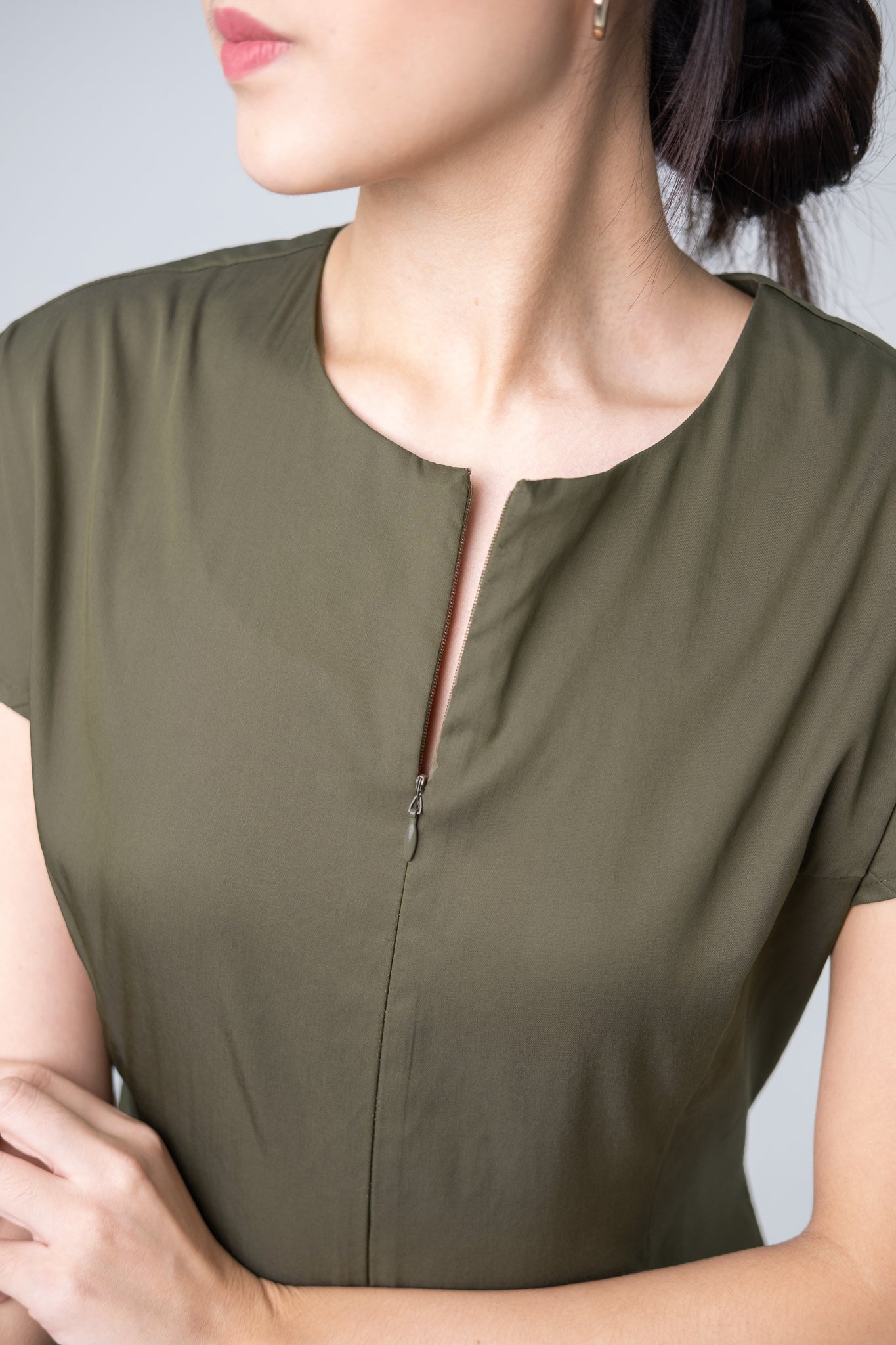 Colourblock Maxi Cap Sleeve Dress