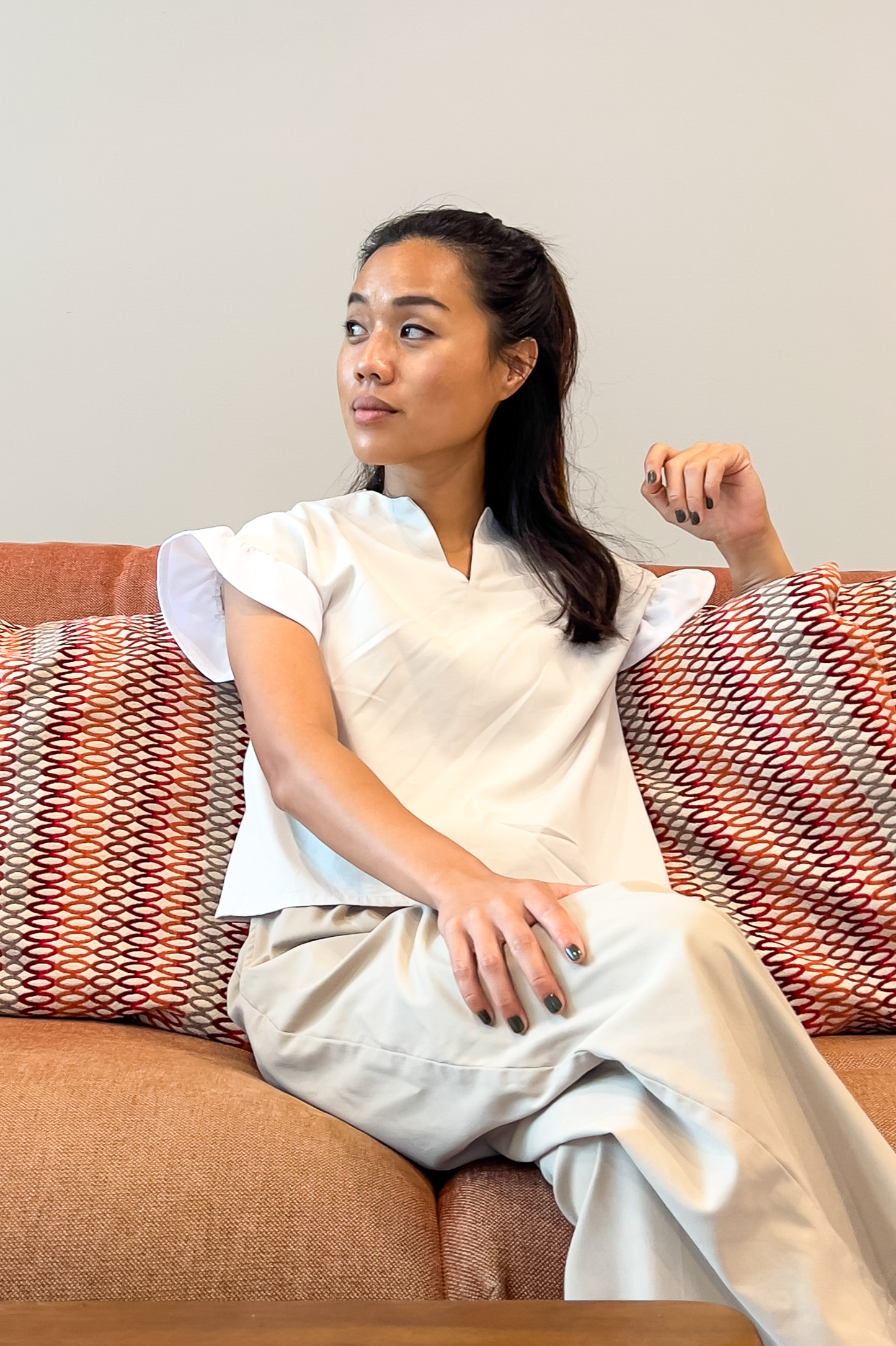 Two-Way Flutter Sleeve Blouse