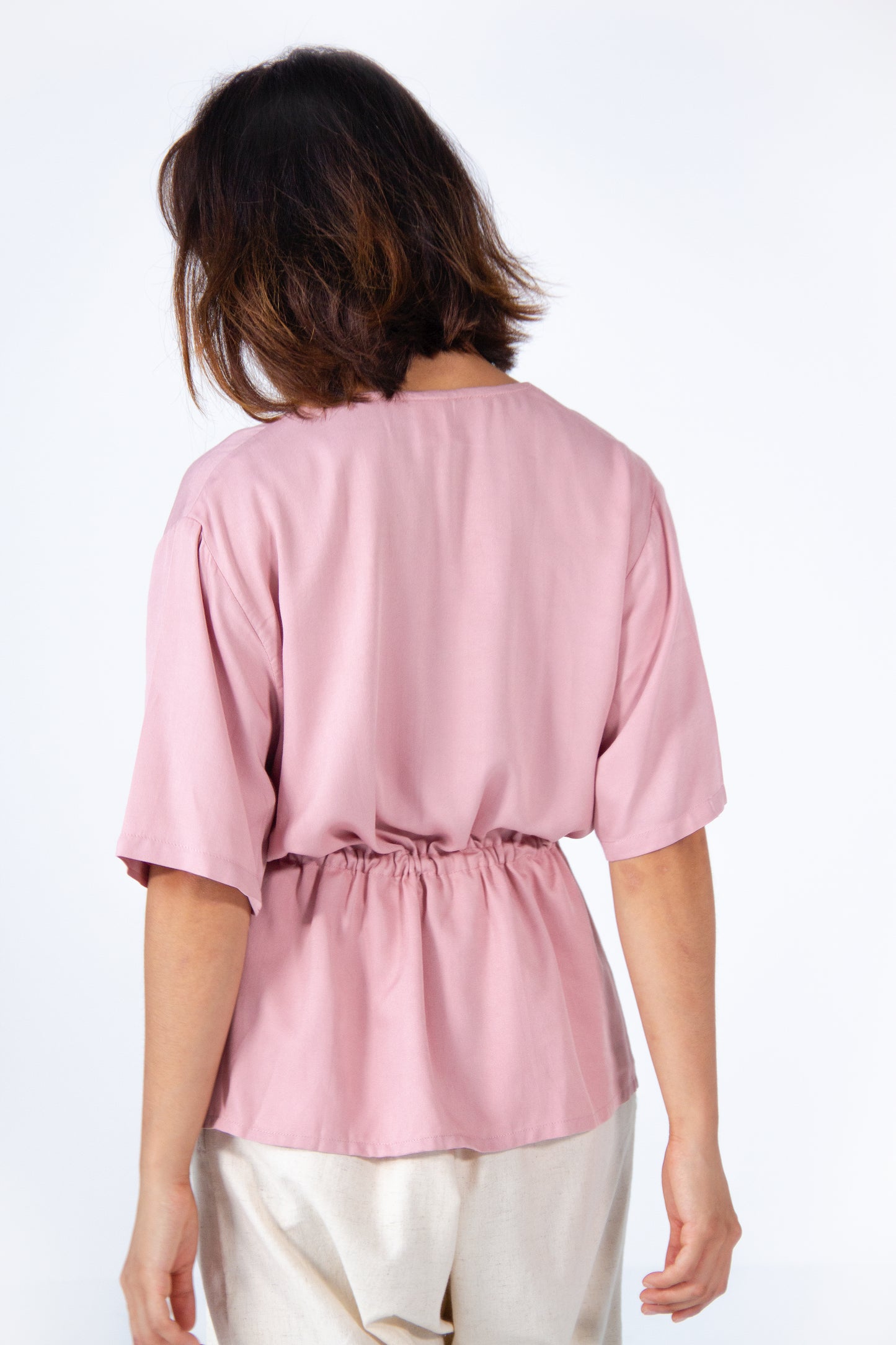 Kimono Drawstring Blouse