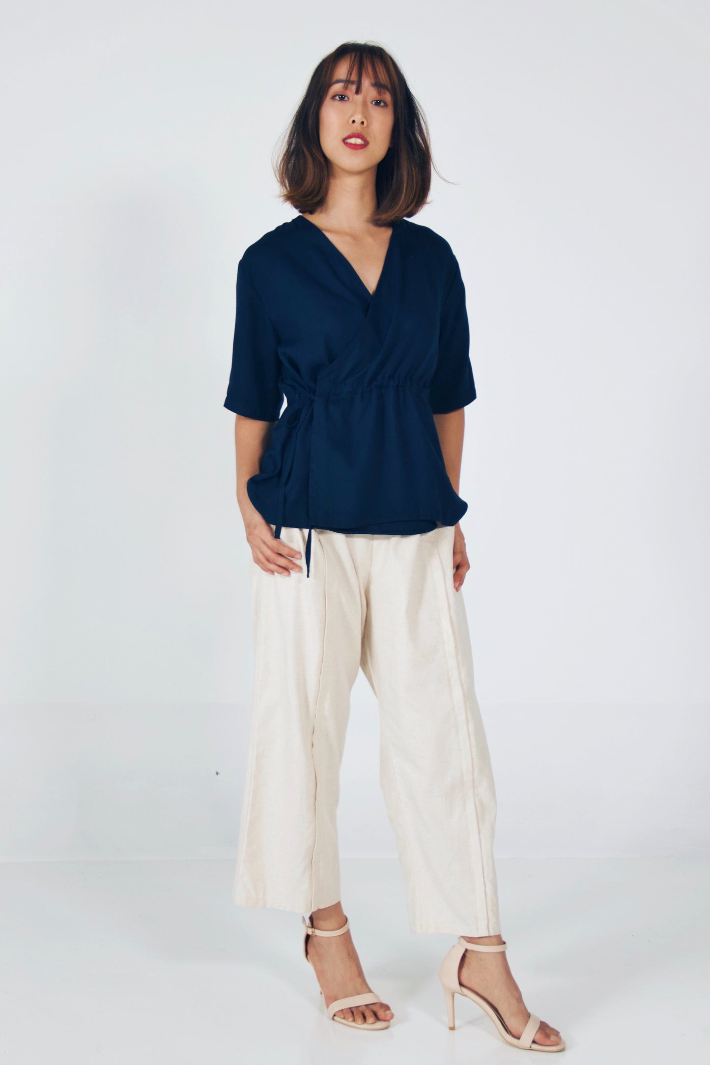 Kimono Drawstring Blouse