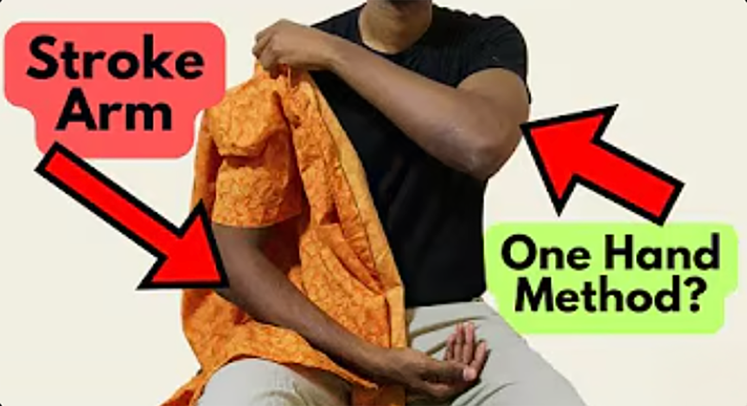 How to Dress After a Stroke - Upper Body Dressing | Basically Physio ...