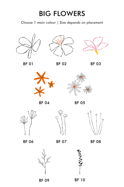 Embroidery: Big Flowers