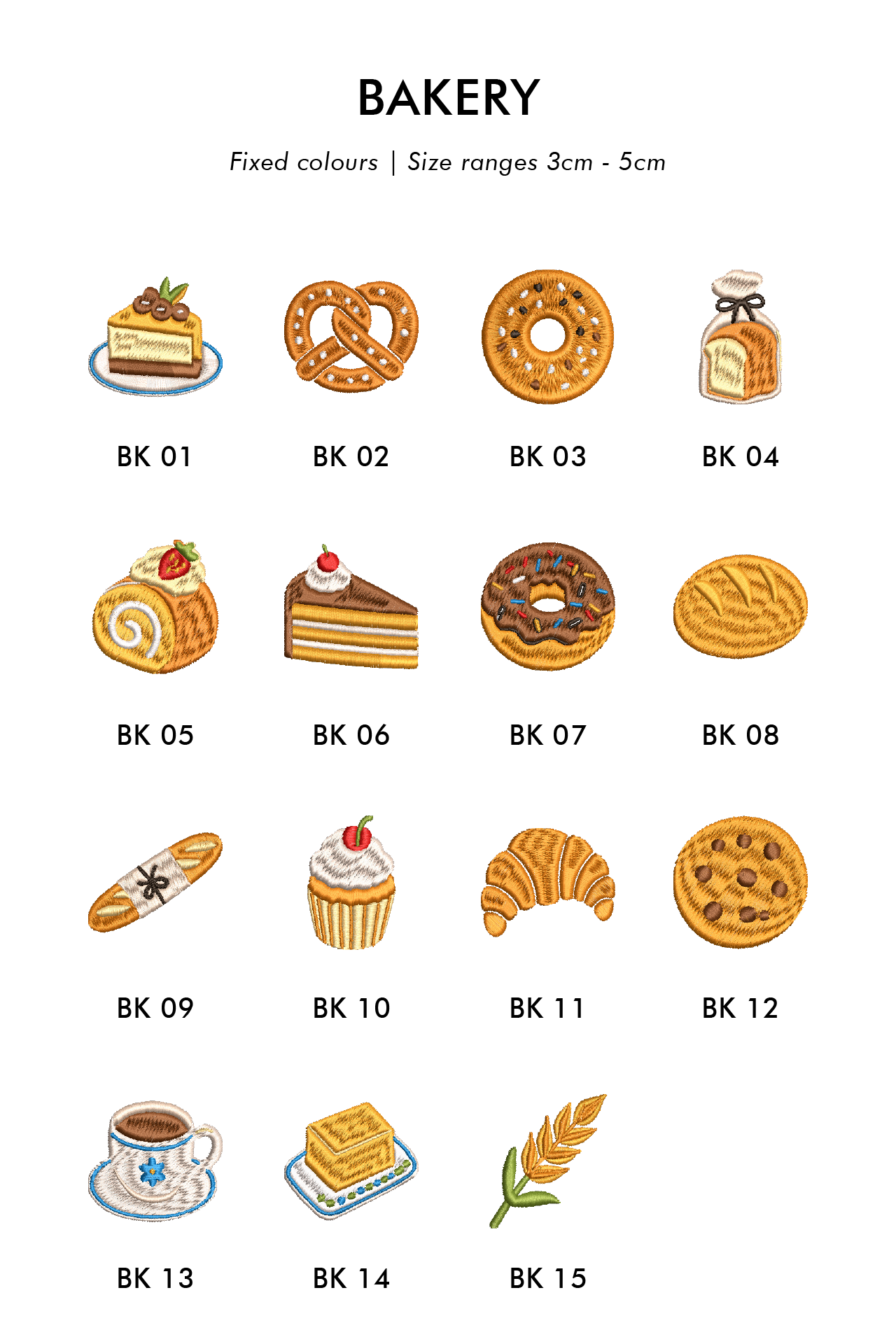 Embroidery: Bakery