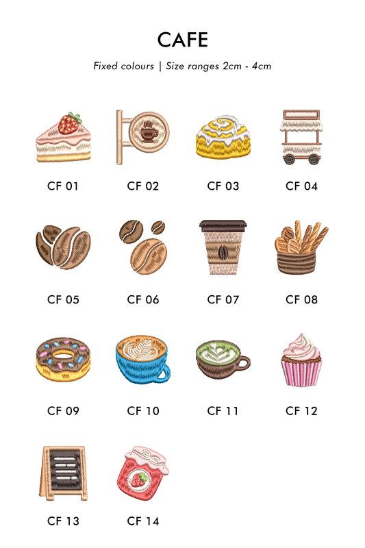 Embroidery: Cafe
