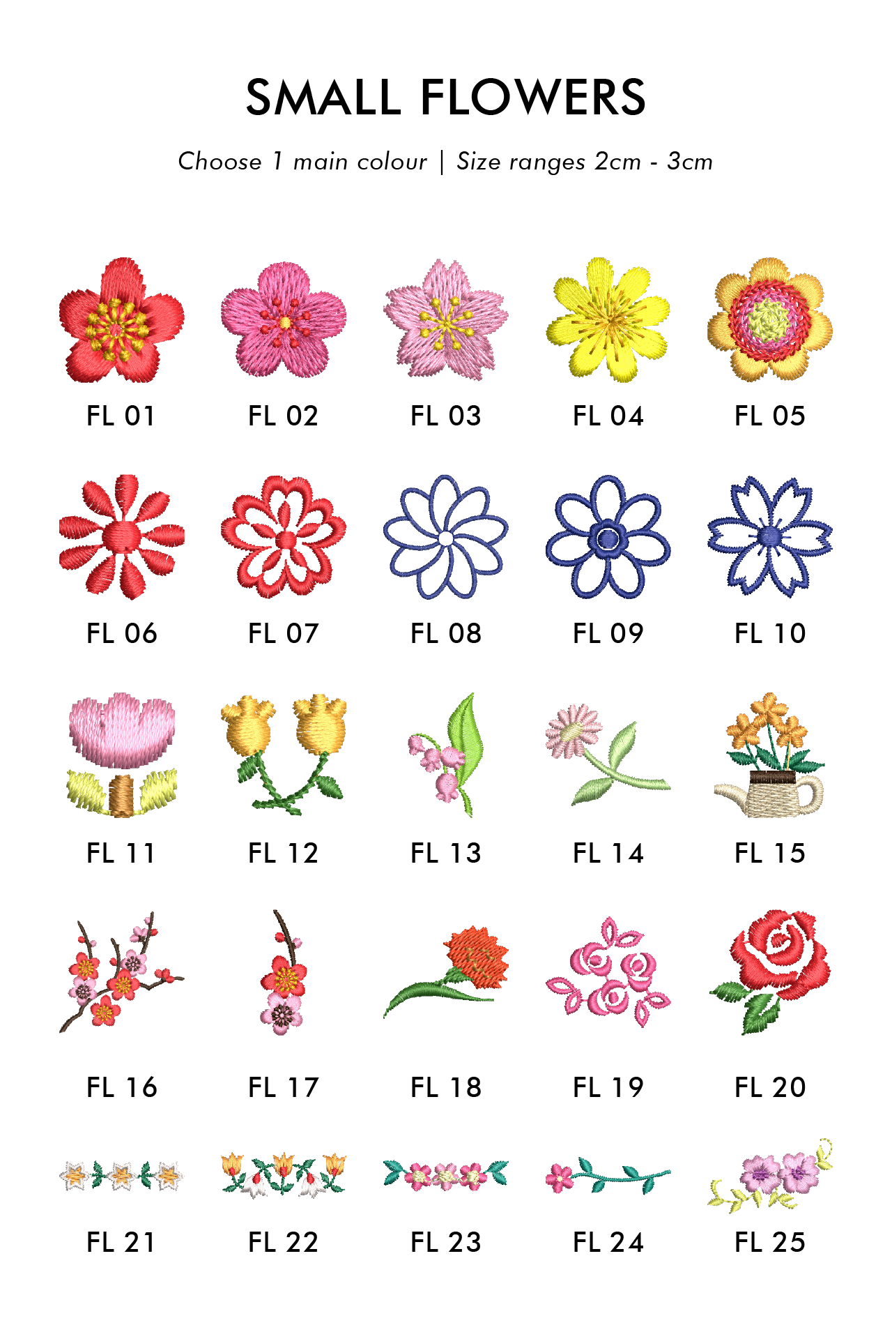 Embroidery: Small Flowers