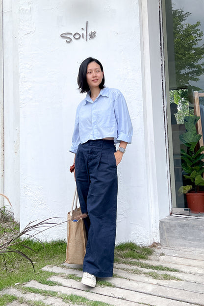 Cropped Long Sleeve Shirt