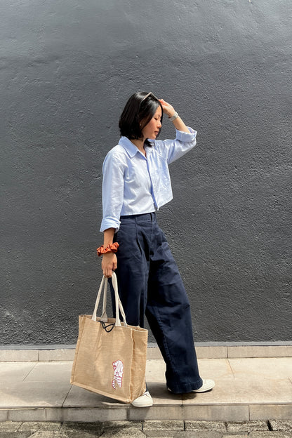 Cropped Long Sleeve Shirt