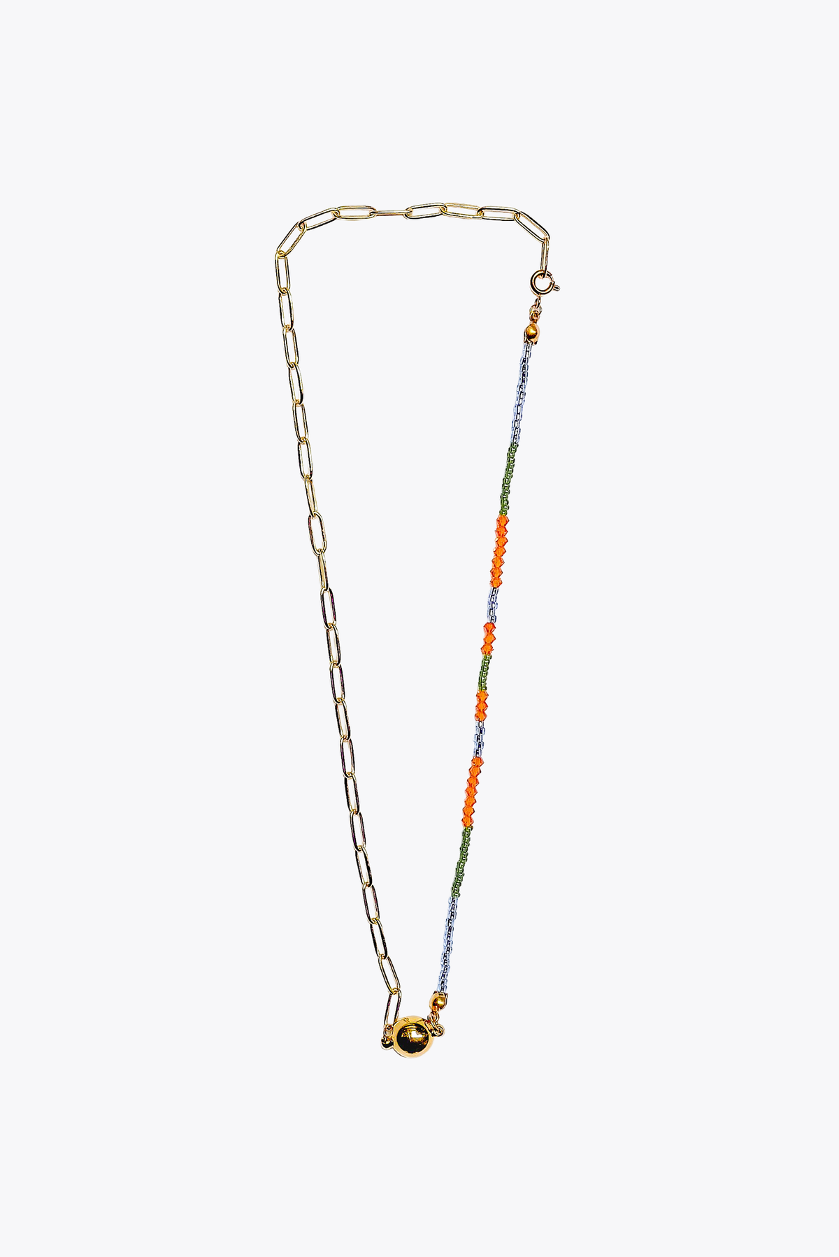 Paperclip Chain: Necklace (Morning Glory)