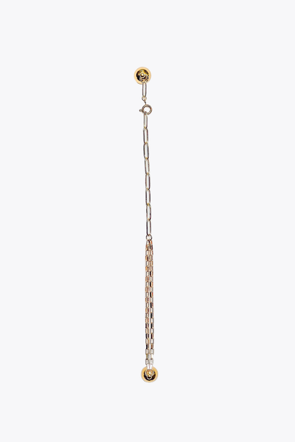Paperclip & Box Chain: Bracelet (Twins Stems)