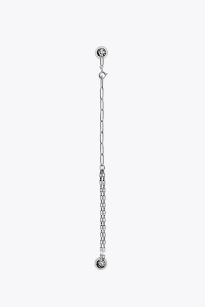 Paperclip & Box Chain: Bracelet (Twins Stems)