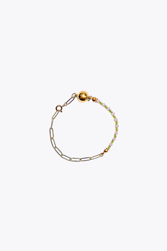 Paperclip Chain: Bracelet (Spring Meadow)