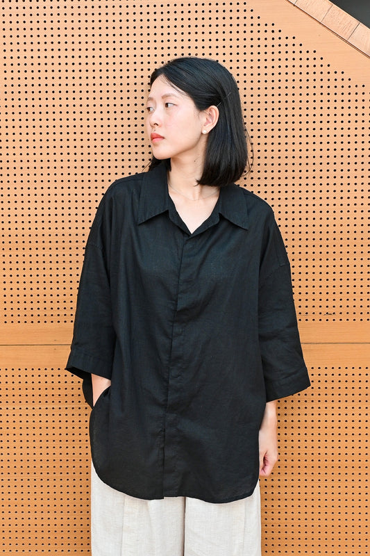 Oversized 3/4 Sleeve Shirt