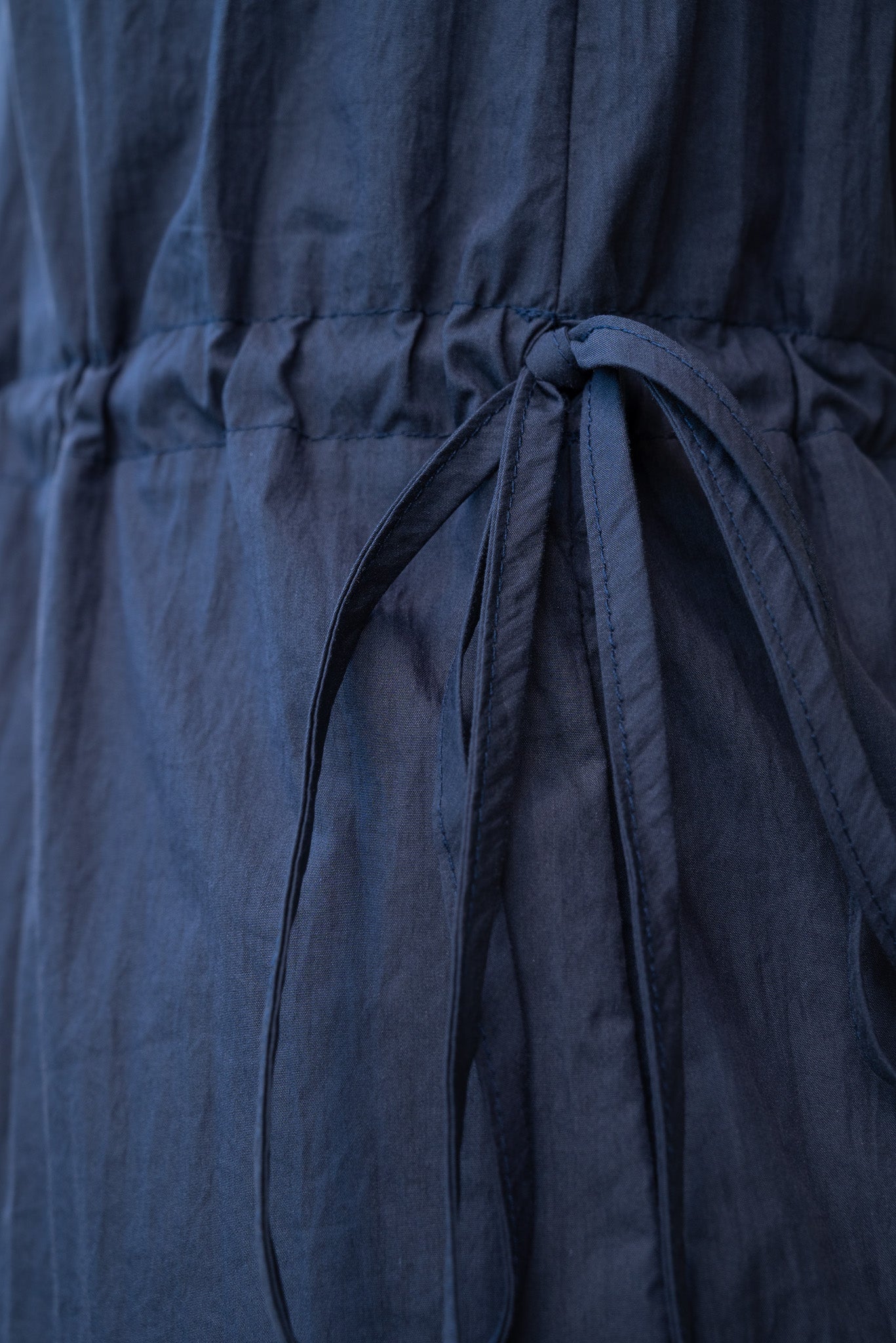 Boat Neck Drawstring Midaxi Dress