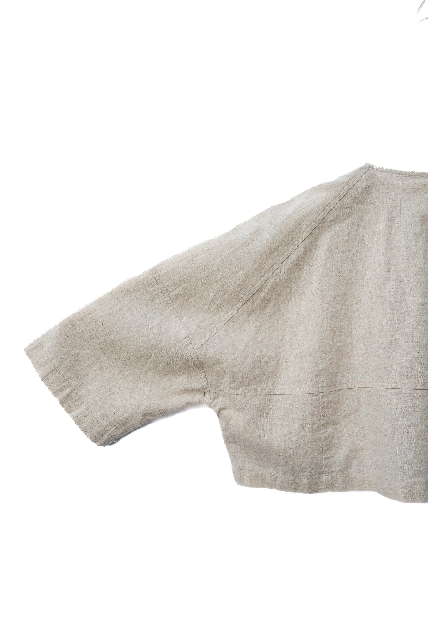 Cropped 3/4 Sleeve Blouse